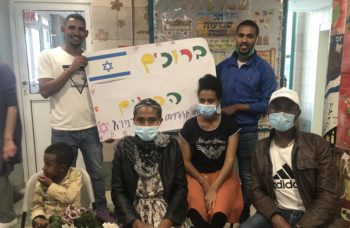 Students in a classroom presenting