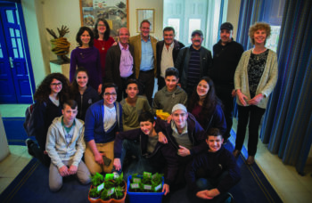 Druze kids at the ICEJ office