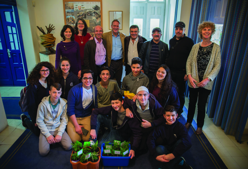 Druze kids at the ICEJ office