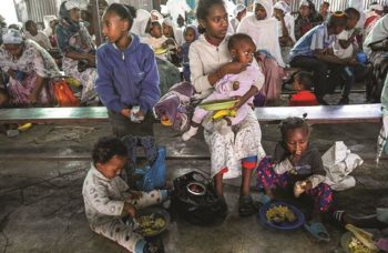 Feeding Program with Ethiopians