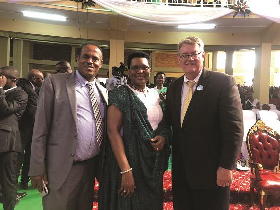 David Parsons, Birlie Belay and the First Lady of Burundi