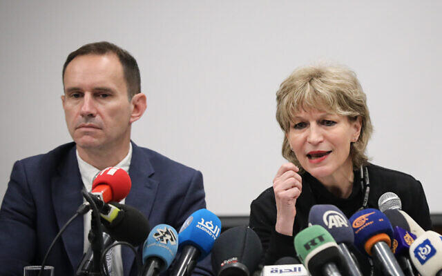 Amnesty officials in Jerusalem