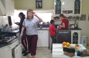 Ladies working in the kitchen