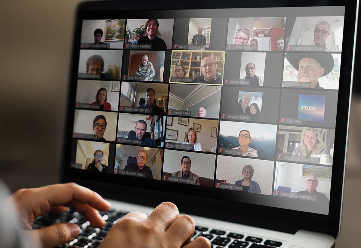 Zoom image of prayer panelists