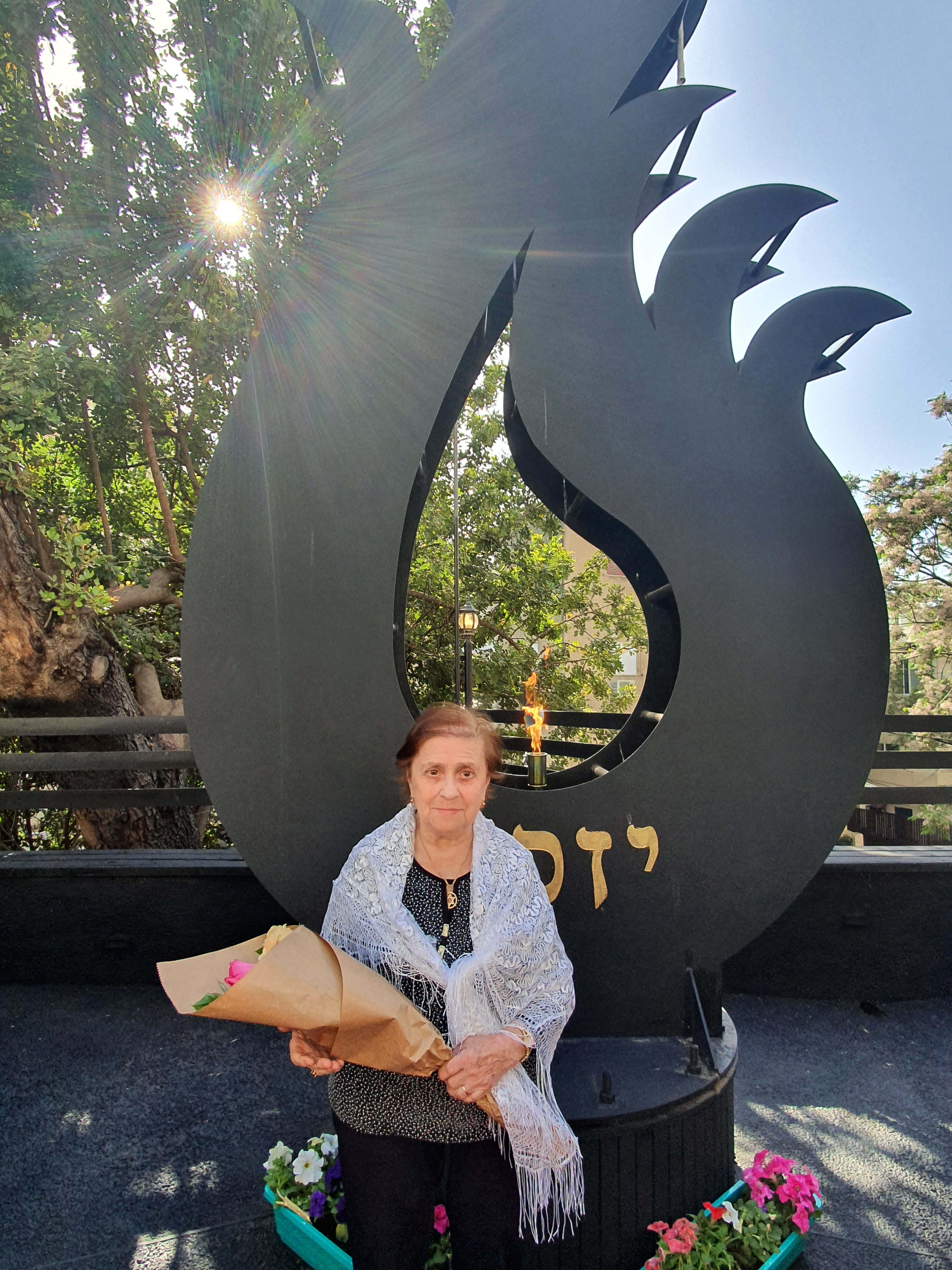 Shela at Holocaust Memorial Day