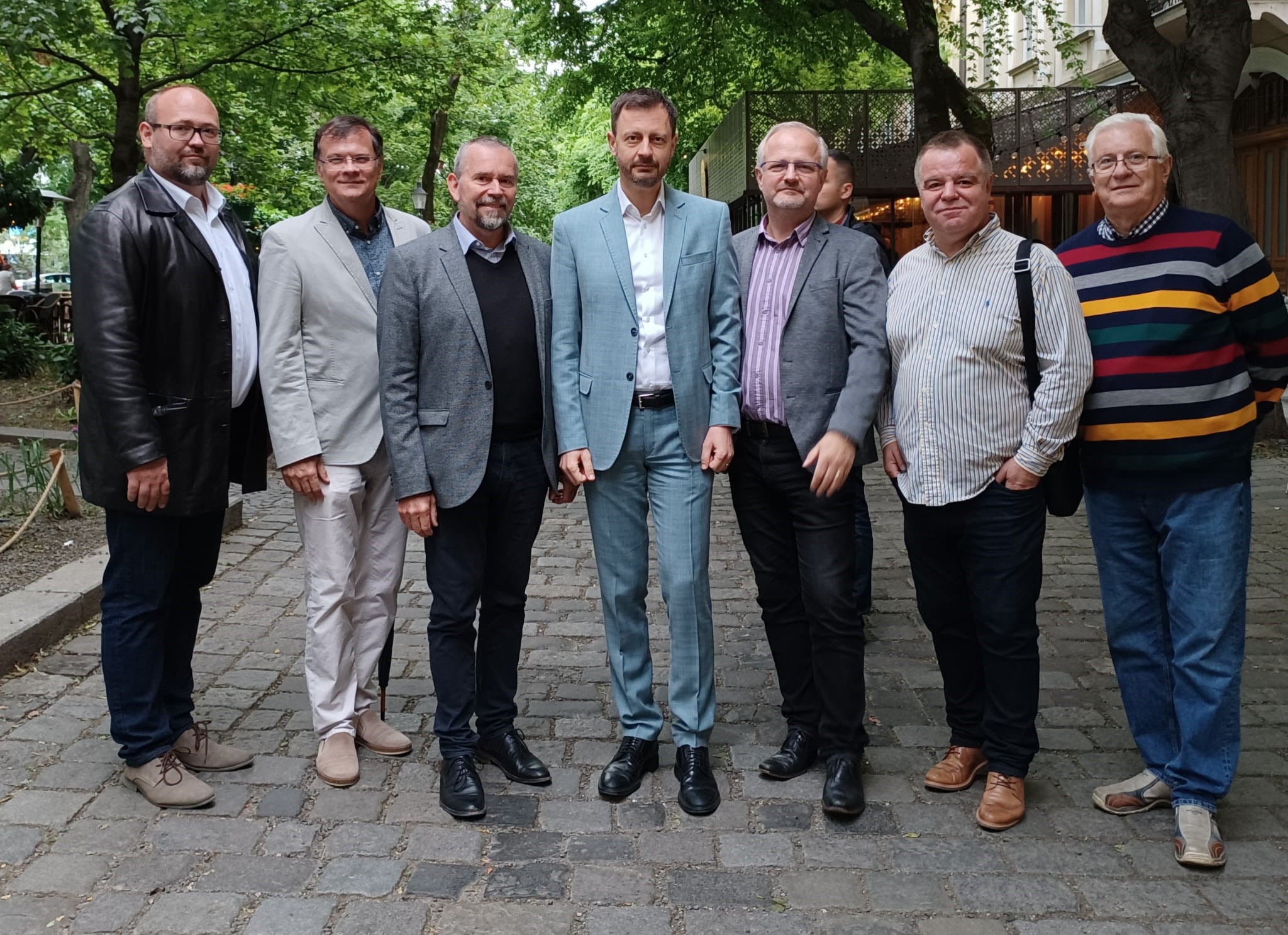 Mojmir with PM Eduard Heger