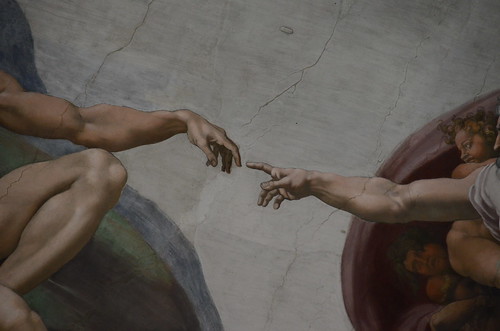 Adam and God Painting