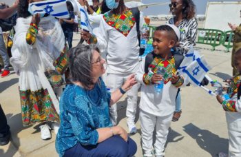 Nicole Yoder welcomes Jewish Ethiopian boy