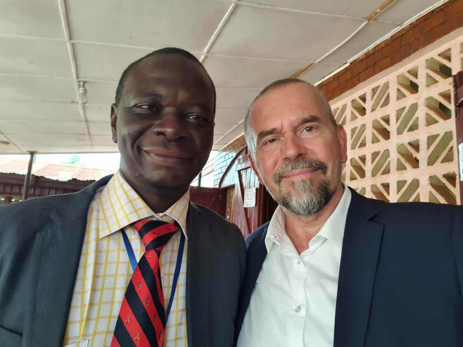 Mojmir Kallus with Firmin Ngatoua