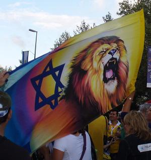 Jerusalem March flag