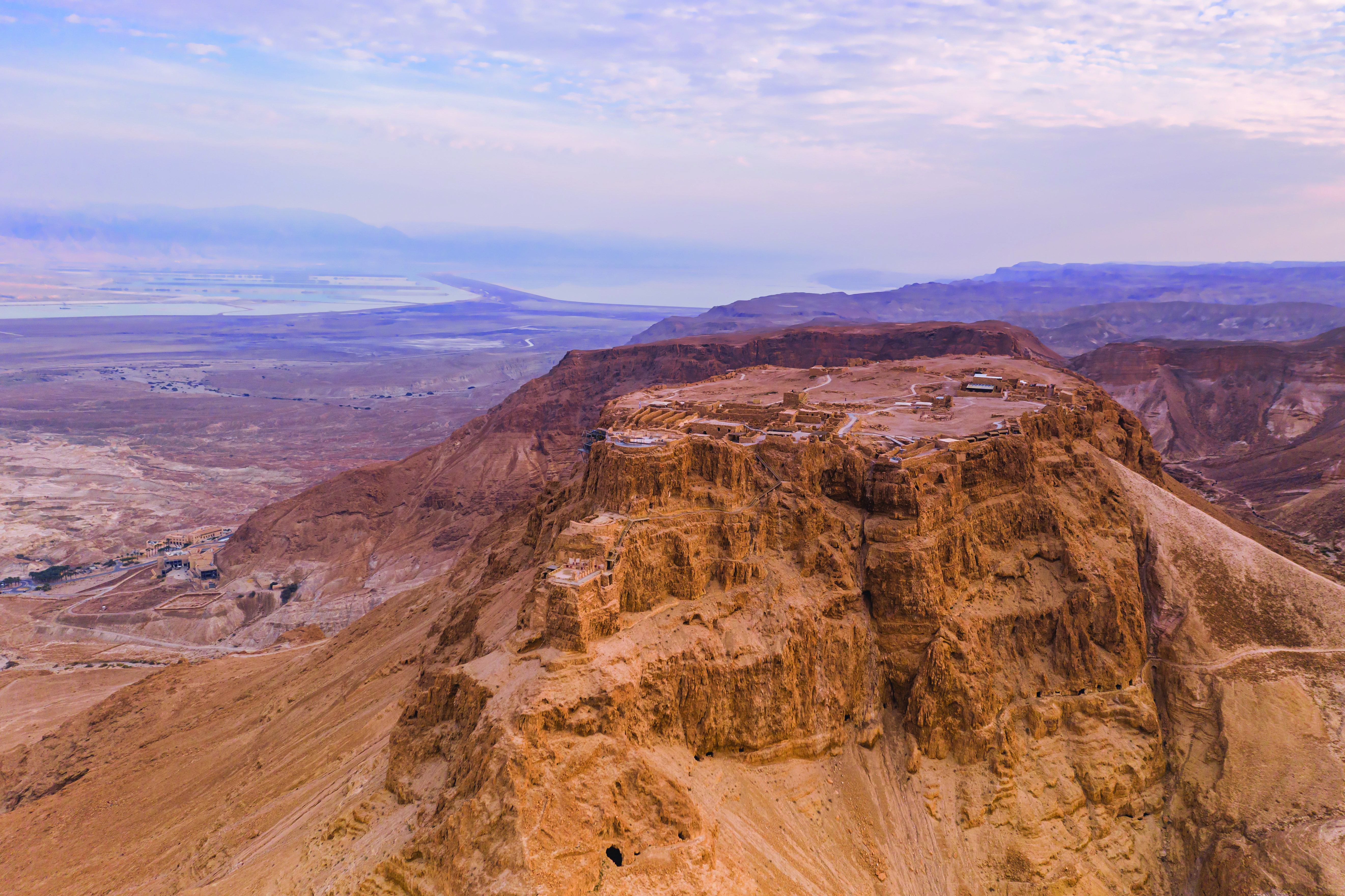 Massada Fortress in the Judean Desert, Israel