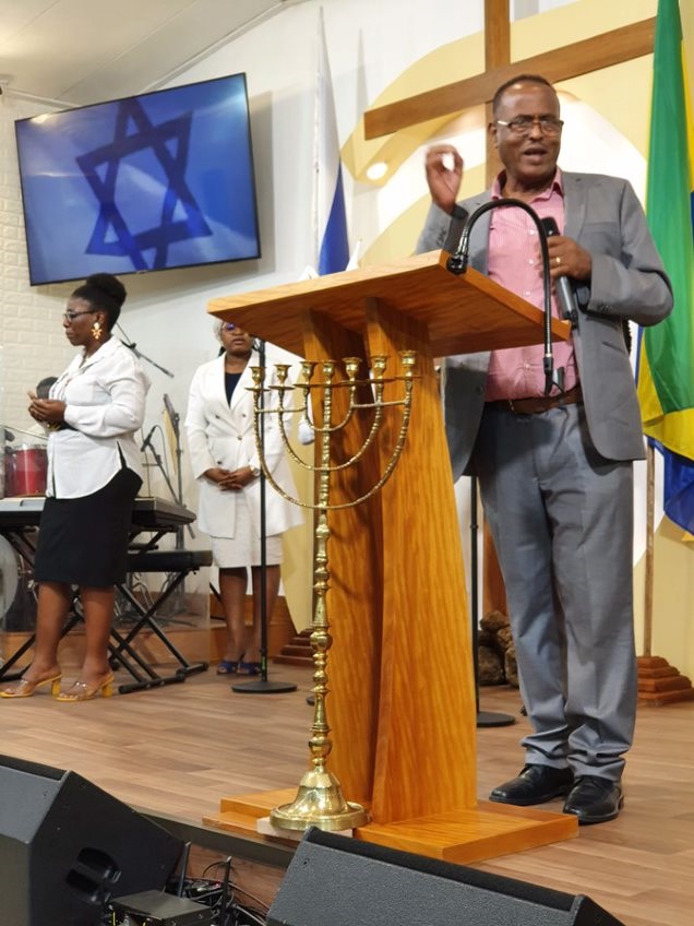 Israeli pastor Birlie Belay in Gabon