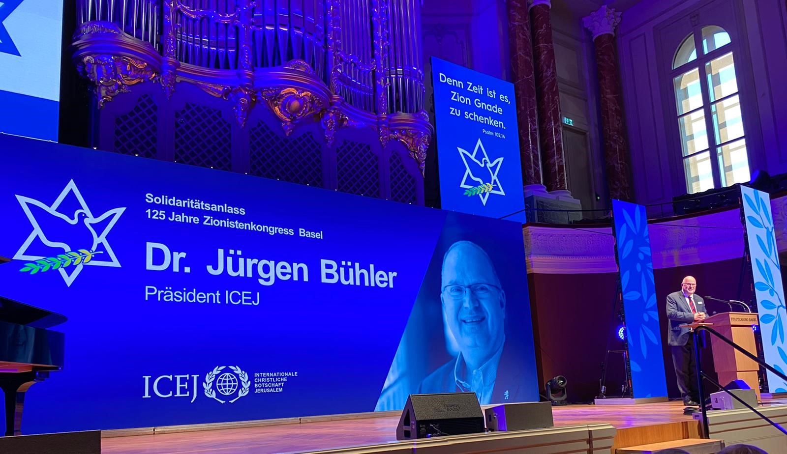 ICEJ President Dr. Jürgen Bühler addresses the Basel Conference