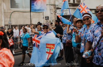 Fiji delegation in Jerusalem march