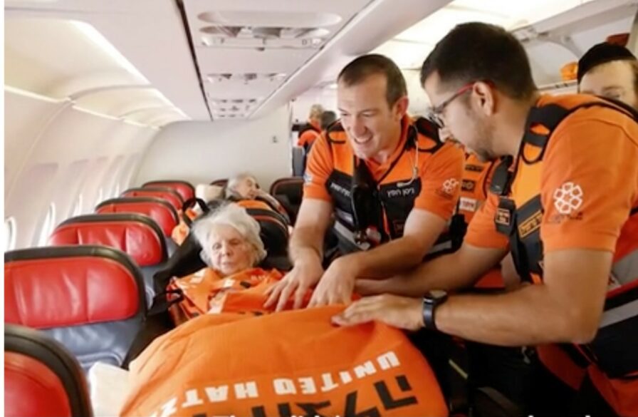 Frail & Elderly flown to Israel
