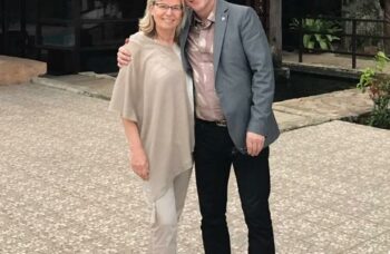 Emotional photo of Juha and his wife Kati