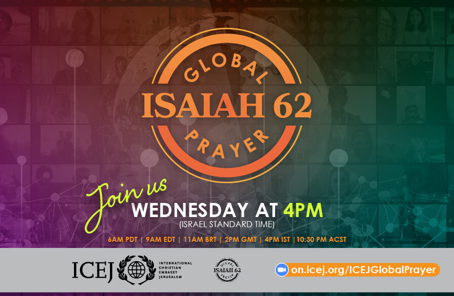Global Prayer Gathering every Wednesday at 4PM Israel Time