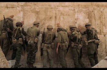 Praying at Western Wall