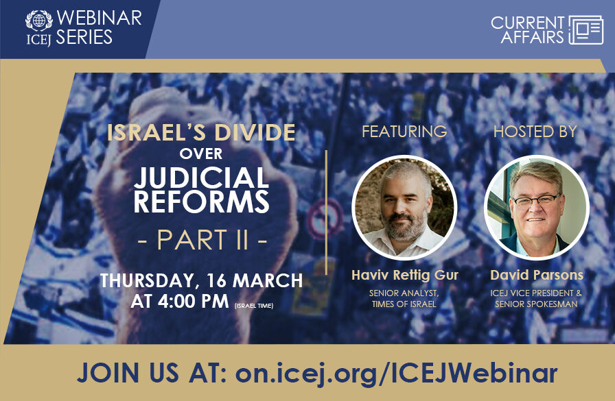 Webinar Israels divide over Judicial Reforms