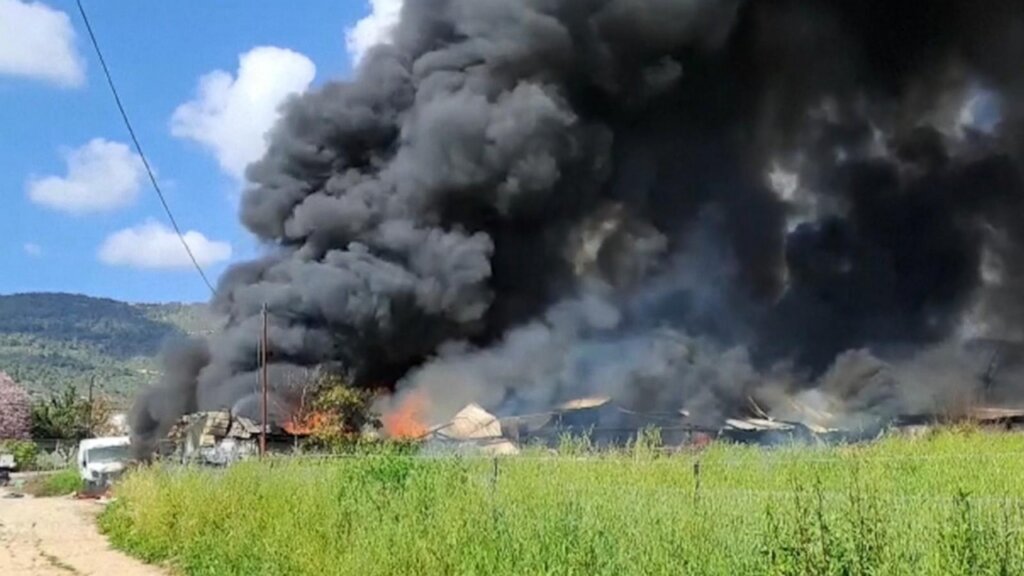 Rocket attack in shlomi