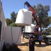 Bomb shelter delivery to Kfar aza