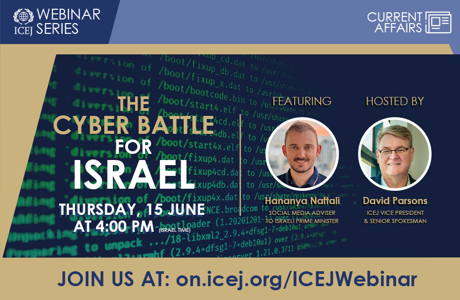 Webinar: The cyber battle for Israel - Thursday 15 June