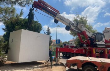 ICEJ bomb shelter for Shlomi