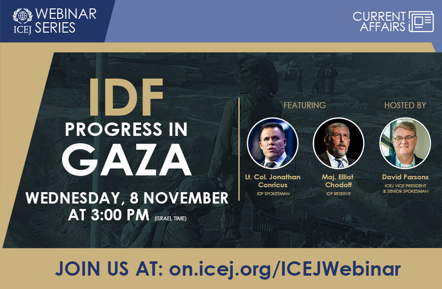 Webinar-IDF progress in Gaza