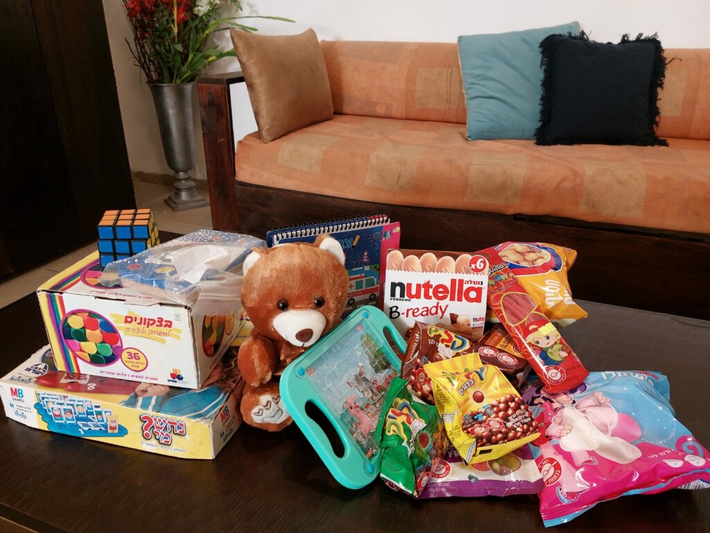 Treats for evacuee children