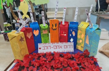Hanukkah display