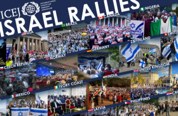 ICEJ branch rallies around the globe