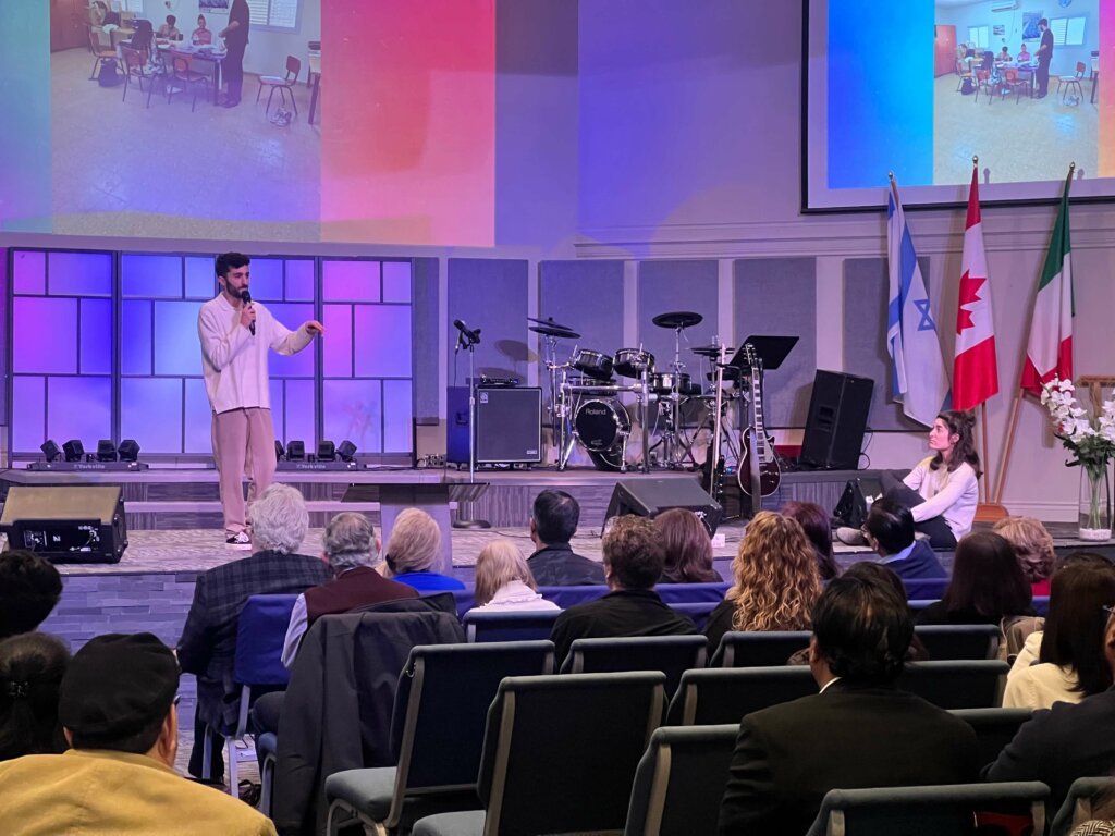 Shalev  speaks at Canadian church