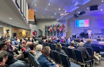 Shalev Biton speaks at Westwood Community Church, Canada