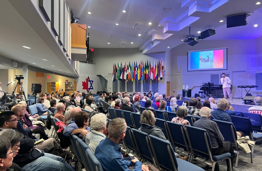 Shalev Biton speaks at Westwood Community Church, Canada