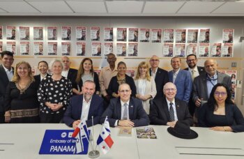 Eight delegates from latin american countries at ICEJ-panama regional conference