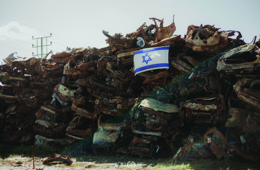 Car piles from October 7