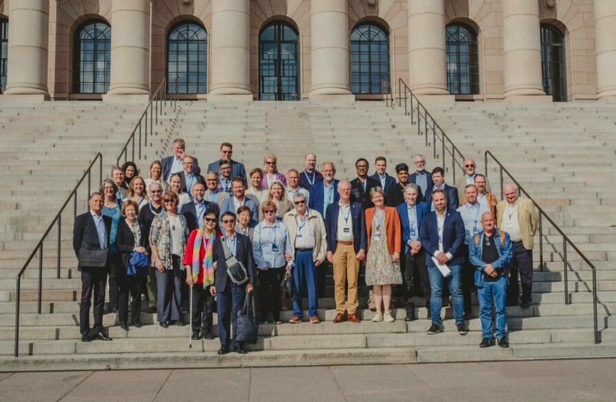 ICEJ leaders visit the Finnish parliament during the annual ILC