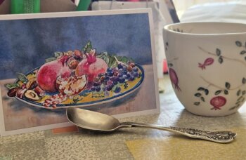Homecare handmade cup and gift card