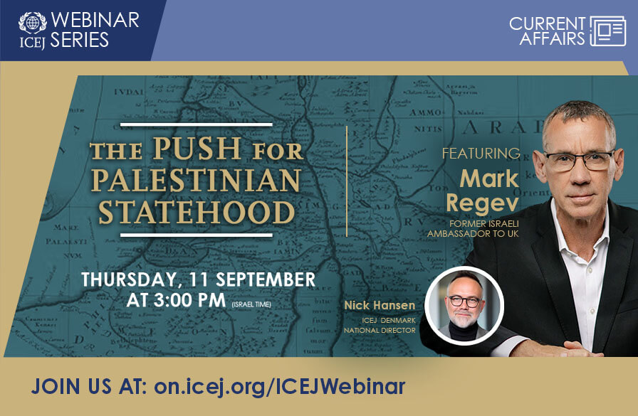 Webinar 11 Sept 2025: The Push for Palestinian Statehood.