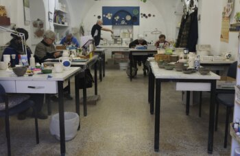 Elderly at the workshop