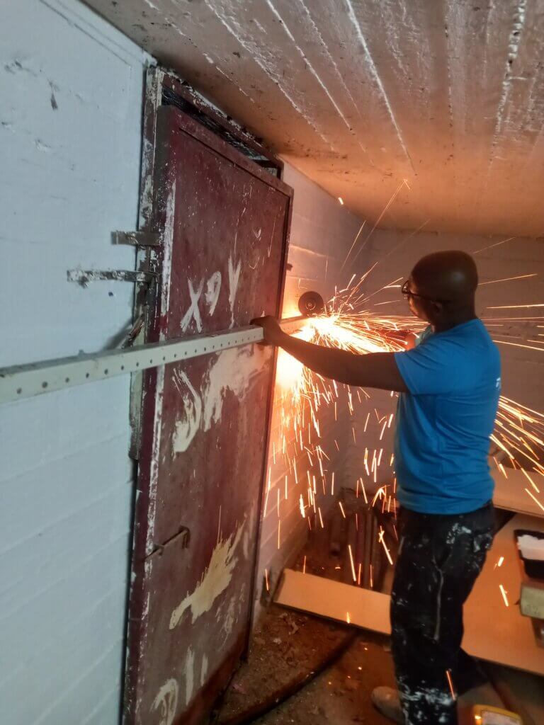 repair work to shelter