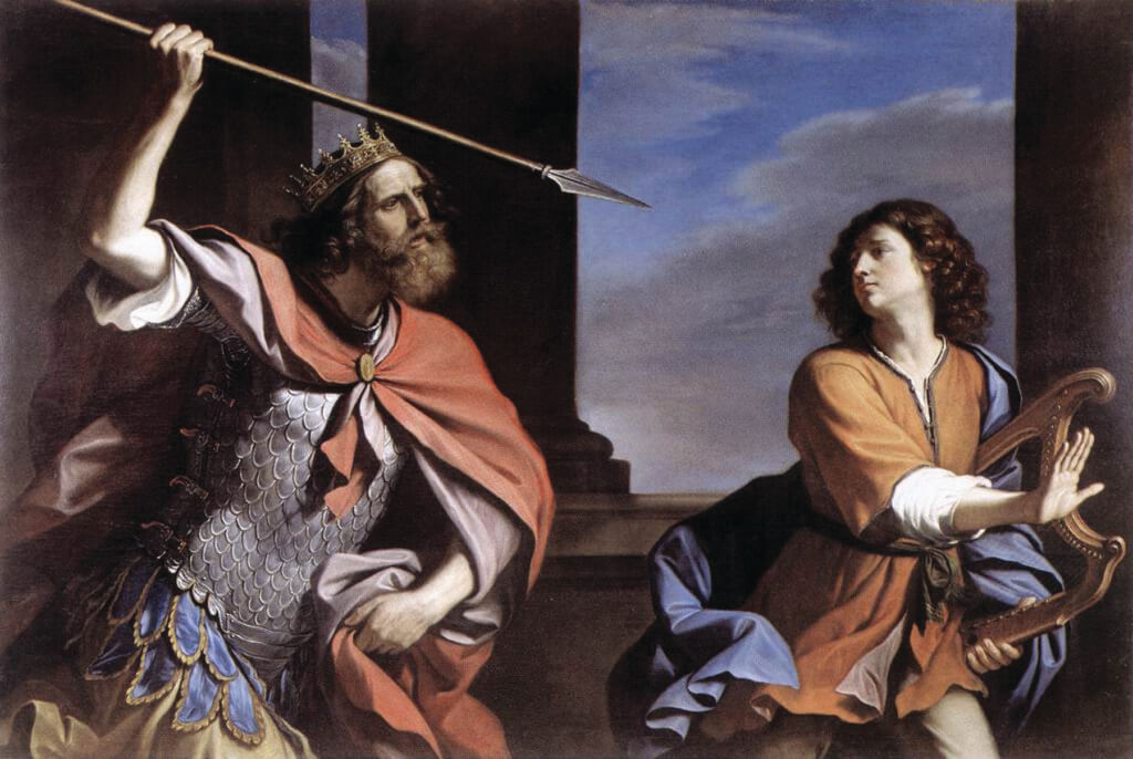 King Saul attacking David (Photo: Wikimedia Commons)