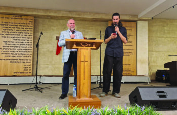 Mojmir Kallus at a youth meeting in Tbilisi