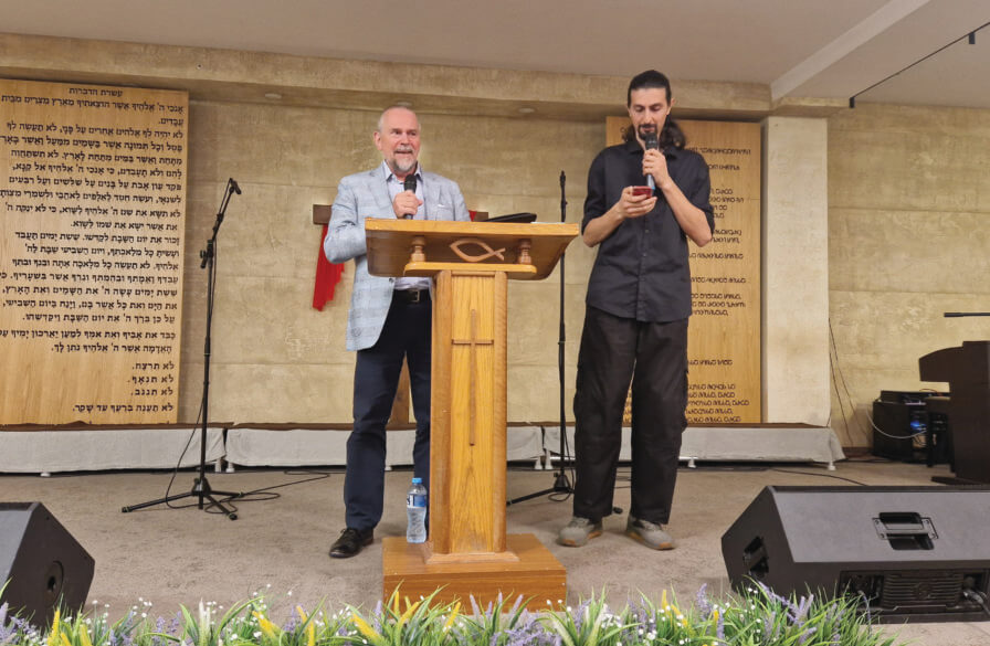 Mojmir Kallus at a youth meeting in Tbilisi