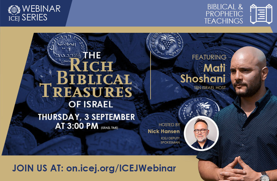 Webinar 3 Sept 2026: The Rich Biblical Treasures of Israel